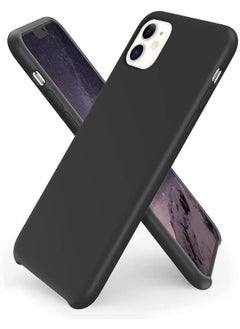 NuSense Case For Iphone 11, Case Cover With Liquid Silicone Rubber, Comfortable Grip, Soft Texture, Screen & Camera Protection, Velvety-Soft Lining, Shock-Absorbing For Iphone 11, Black  (Black)  - Image 1