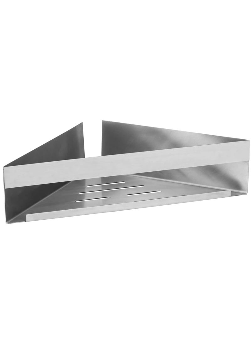 WENKO Turbo-Loc Genova Matt Corner Shelf Bathroom Shelf Made of Matte, High-Quality Stainless Steel for Attaching No Drilling with Adhesive Pad System - pzsku/Z5C5984ABC468B067C86FZ/45/_/1702452116/939cc2c7-0cb1-47a3-80e3-e45ad04109b8