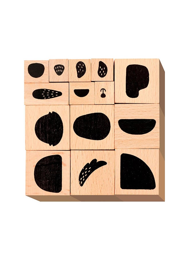 Avenir - Stamp and Match Create Pets Craft Imaginative Little Pets With 15 Wooden Stamps, Spark Imagination & Cognitive Development Exciting Craft Kit for Kids 3+ - Image 1