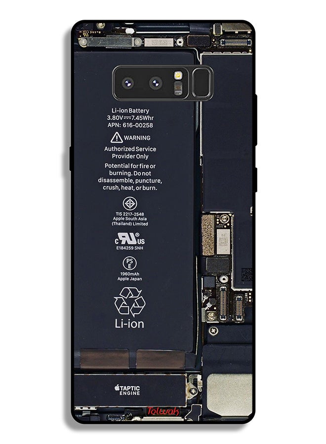 Tolwak Samsung Galaxy Note 8 Protective Case Cover Phone Circuit Pattern - Image 2
