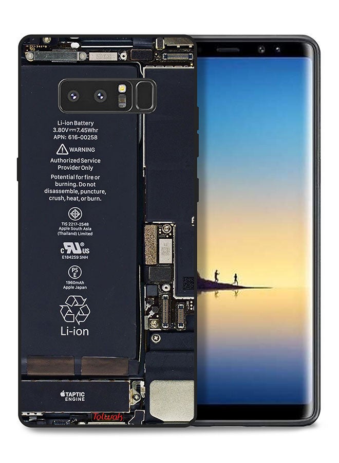 Tolwak Samsung Galaxy Note 8 Protective Case Cover Phone Circuit Pattern - Image 1