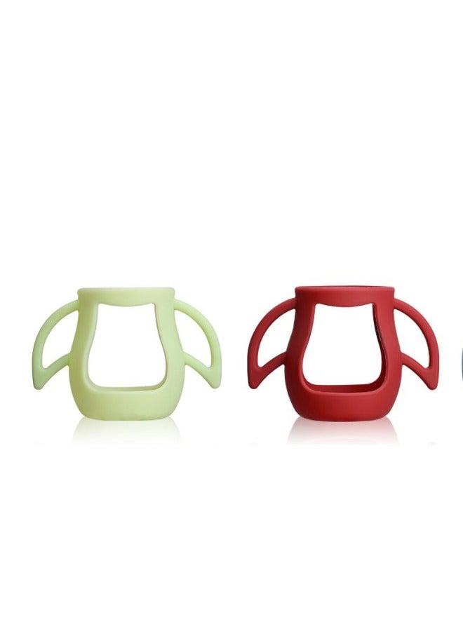 Adapt To Beiqi Milk Bottle Set Zhenbao Milk Bottle Set Pro Zhenbao Glass Milk Bottle Protective Cover Adapt To Beiqi Baby Bottle-Color:Dark Red-Capacity:160ml - Image 4