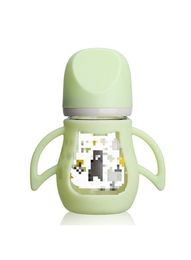 Adapt To Beiqi Milk Bottle Set Zhenbao Milk Bottle Set Pro Zhenbao Glass Milk Bottle Protective Cover Adapt To Beiqi Baby Bottle-Color:Dark Red-Capacity:160ml - Image 3