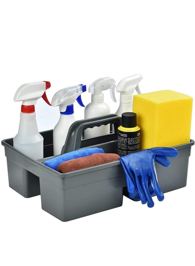 BELLSBERRY حامل لوازم التنظيف مع مقبض حاوية تخزين بلاستيكية متعددة الاستخدامات للاستخدام في المنزل أو المكتب أو الحمام - Image 1