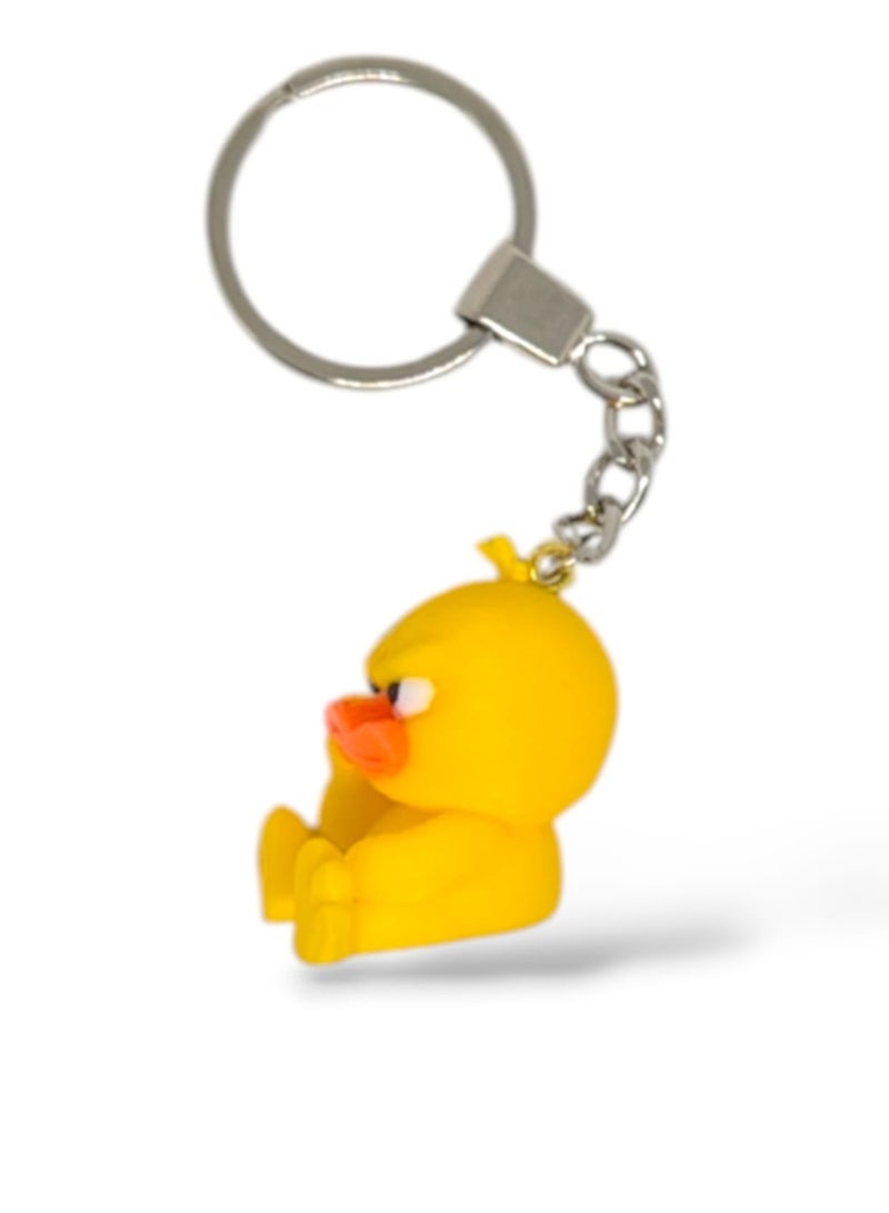 Cute Animal Keychain Medal, Mini Figure Collectible Charm - Backpack & Keys Accessory, Fun Gift for Boys & Girls of All Ages, Suitable for Kids – Mini Duck - Image 3