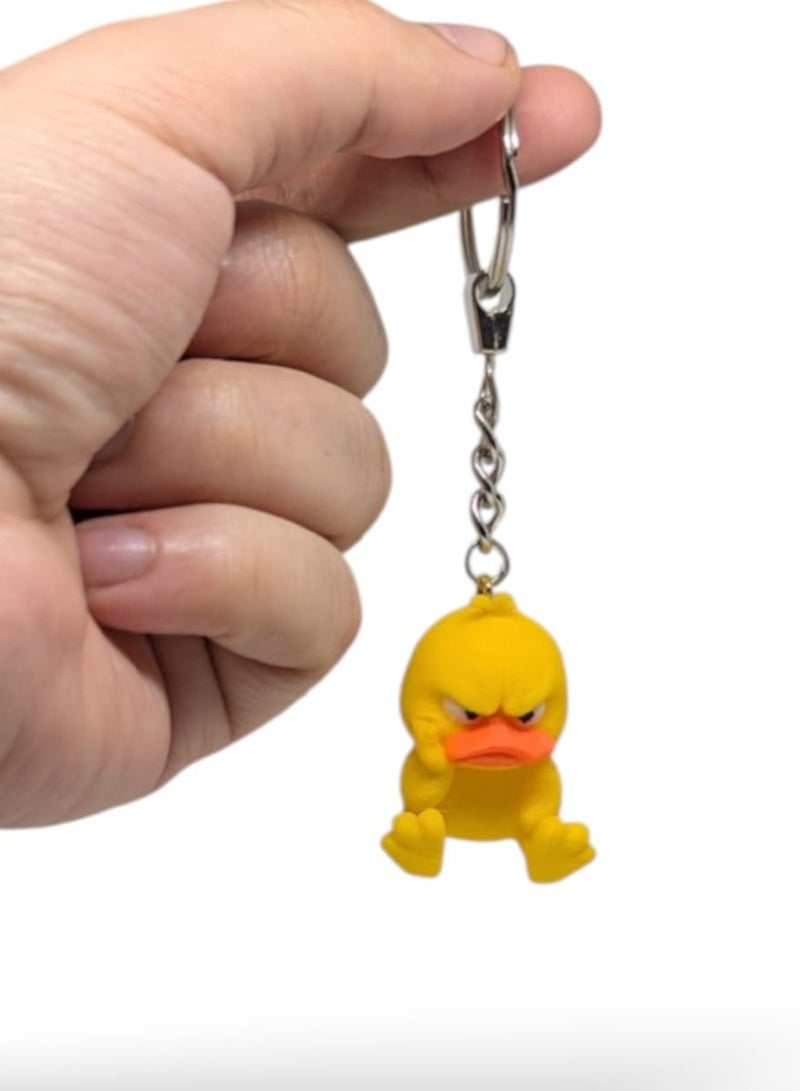 Cute Animal Keychain Medal, Mini Figure Collectible Charm - Backpack & Keys Accessory, Fun Gift for Boys & Girls of All Ages, Suitable for Kids – Mini Duck - Image 4