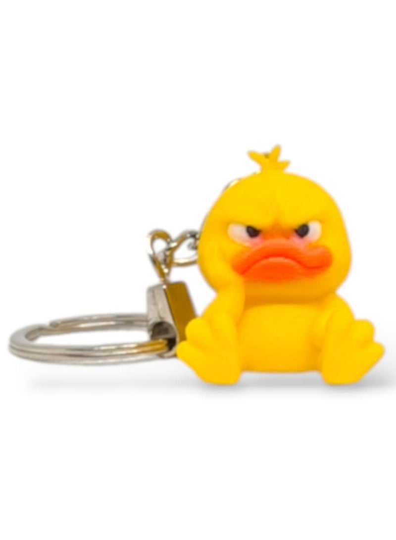 Cute Animal Keychain Medal, Mini Figure Collectible Charm - Backpack & Keys Accessory, Fun Gift for Boys & Girls of All Ages, Suitable for Kids – Mini Duck - Image 2