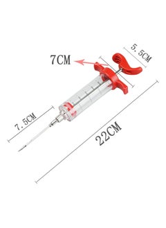 Generic Cooking Syringe/Meat Syringe, Seasoning Syringe Set, Meat Marinade Syringe Seasoning, Kitchen Cooking Tool Stainless Steel (red)  - Image 5