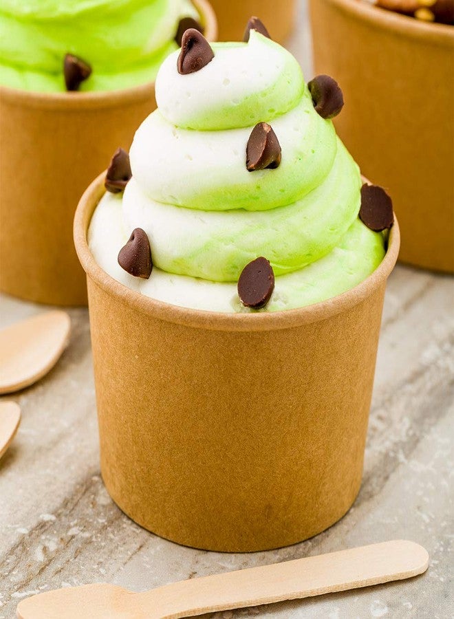 Restaurantware Coppetta 3-Ounce Dessert Cups, 200 Disposable Ice Cream Cups - Lids Sold Separately, Heavy-Duty, Kraft Paper Frozen Yogurt Bowls, For Hot And Cold Foods, Perfect For Gelato Or Mousse - Restaurantware - Image 3