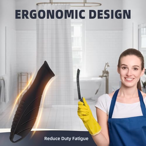 FOOGWEE Hard Bristle Crevice Cleaning Brush - Home Cleaning Tools, Multi-Purpose Crevice Supplies for Kitchen, Bathroom, Toilet, Window, Vehicle, Faucets, Grout, Home (3, Black) - Image 2