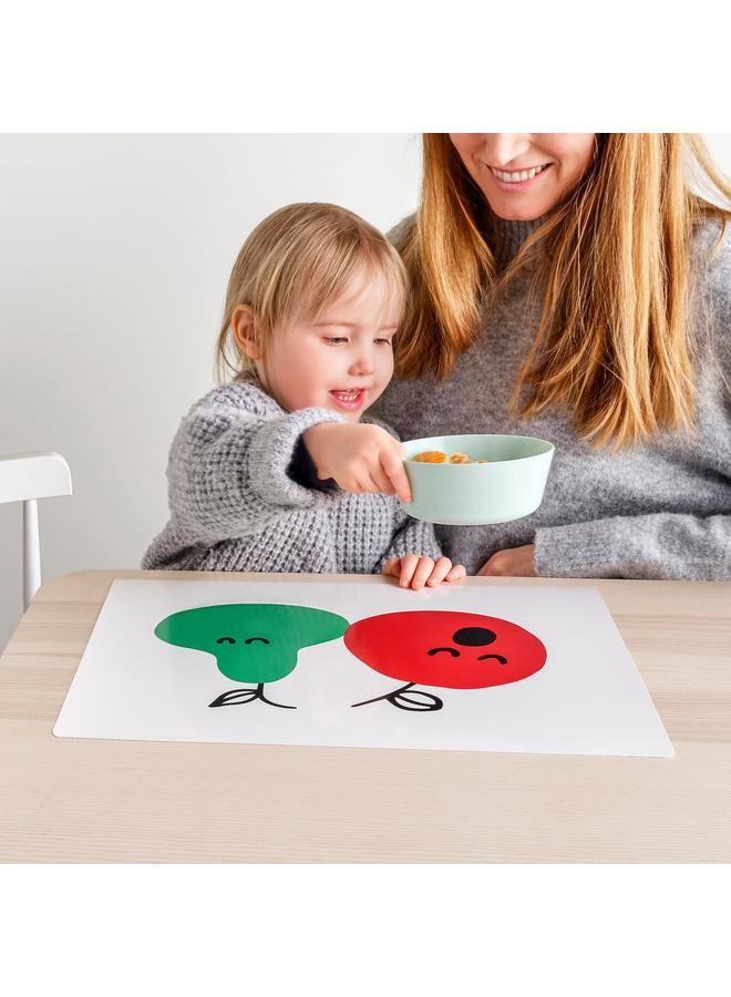 زبون مفرش طاولة، أحمر/أخضر، 30×40 سم - Image 3