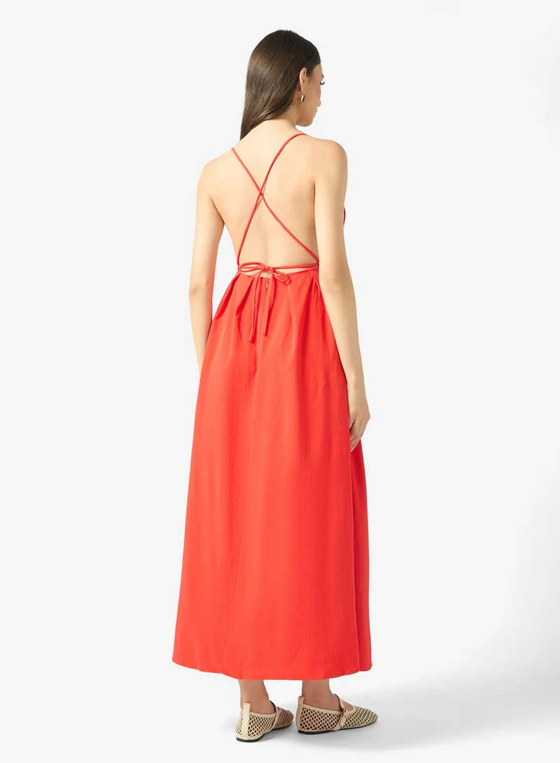 ELLA Cross Back Volume Dress