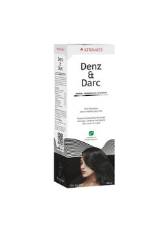 أتريمد شامبو Denz & Darc Herbal Therapeutic يحمي لون الشعر الطبيعي ولمعانه | غني بالكركديه والصبار | 200 مل | عبوة واحدة  - Image 1