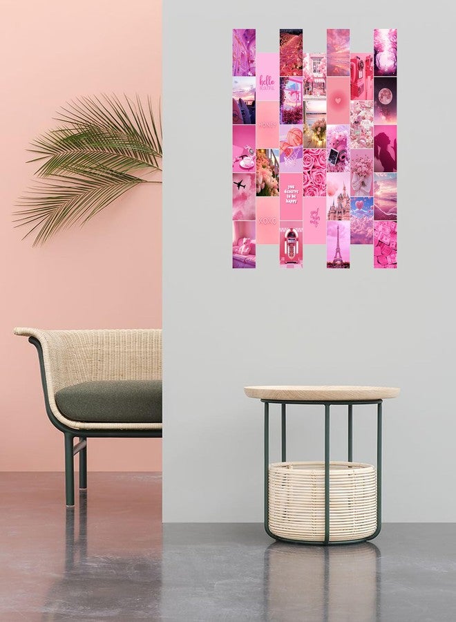 KARTMEN Pack of 32 Pink Wall Collage Kit Posters - 4 x 6 Inches Posters for Room Wall Decoration of Bedroom, Office, Living room, Dorm room - Glue Dots Included, Cardstock - Image 3