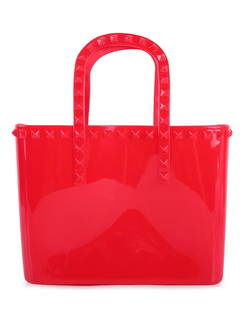 London Rag Red Studded Jelly Candy Tote