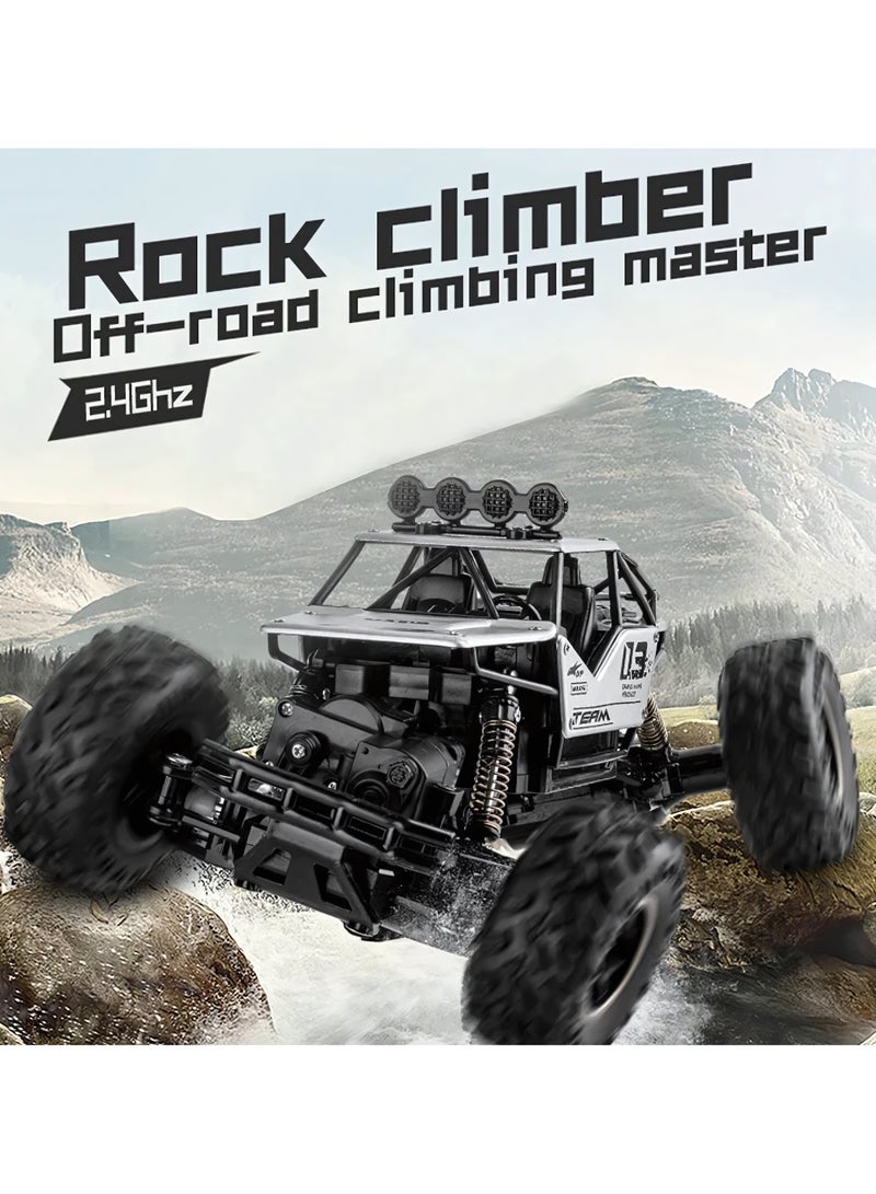 سيارة لعبة عالية السرعة للتسلق على الطرق الوعرة، سيارة تسلق الصخور قابلة لإعادة الشحن ذات الدفع الرباعي، سيارة سباق وحشية عالية السرعة للأولاد والبنات - Image 3