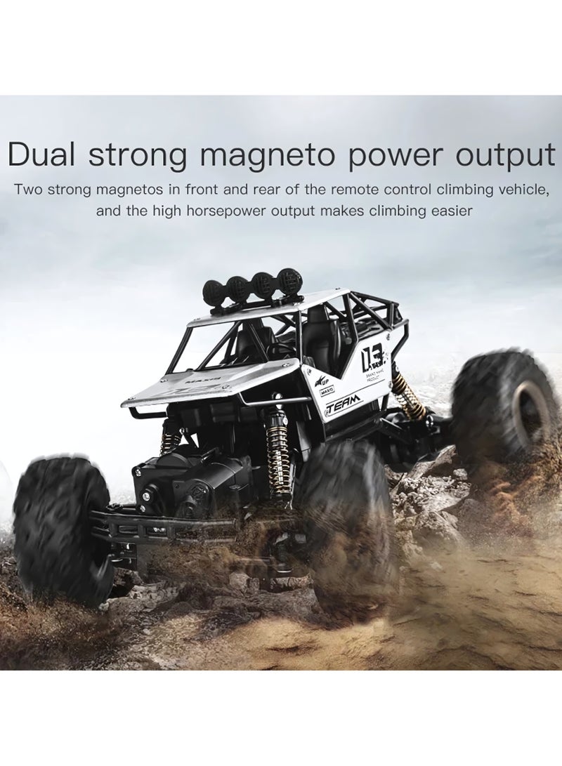 سيارة لعبة عالية السرعة للتسلق على الطرق الوعرة، سيارة تسلق الصخور قابلة لإعادة الشحن ذات الدفع الرباعي، سيارة سباق وحشية عالية السرعة للأولاد والبنات - Image 5
