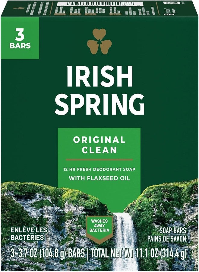 Irish Spring Deodorant Bar Soap Original, 3.75 oz bars, 8 ea (Pack of 2) - Image 1