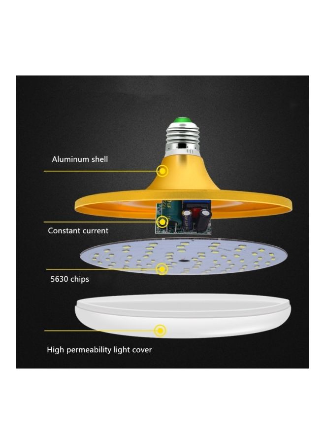 Loquat UFO Shaped LED Bulb Gold 9.5x8centimeter - Image 3