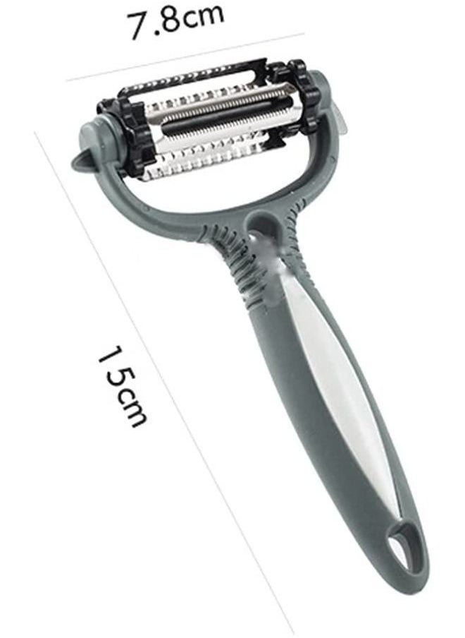 EasyLife - 3-in-1 Multifunctional Stainless Steel Peeler for Household Kitchen With Comfortable Handle - Image 1