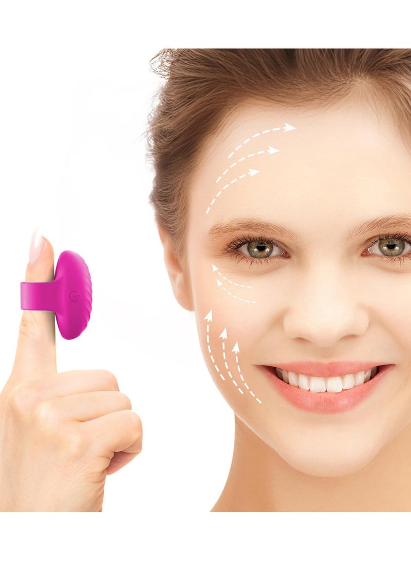 Mini Vibrating Face & Eye Massager, Portable Waterproof Rechargeable Body Care Tools Travel Pocket Vibrater, for Facial Muscle Firming, Anti-Aging, Dark Circle Relief, Eye Puffiness & Fatigue(Pink) - Image 1