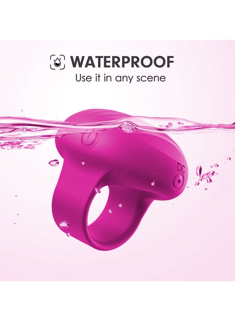 Mini Vibrating Face & Eye Massager, Portable Waterproof Rechargeable Body Care Tools Travel Pocket Vibrater, for Facial Muscle Firming, Anti-Aging, Dark Circle Relief, Eye Puffiness & Fatigue(Pink) - Image 3