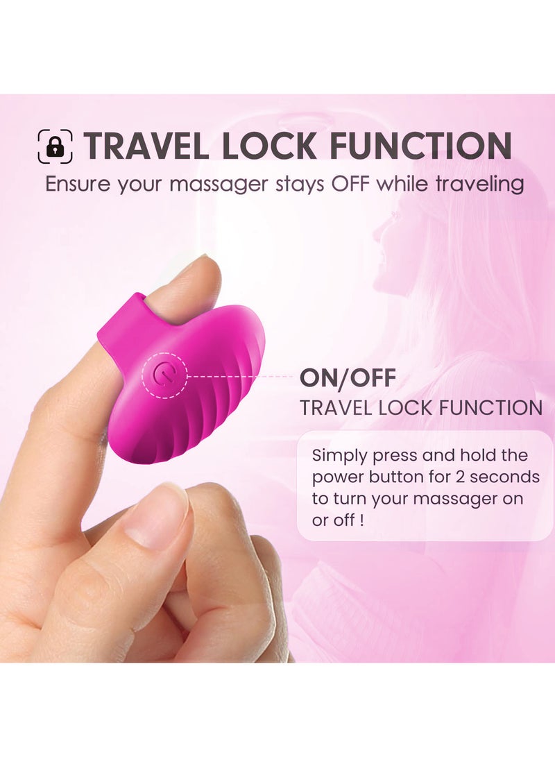 Mini Vibrating Face & Eye Massager, Portable Waterproof Rechargeable Body Care Tools Travel Pocket Vibrater, for Facial Muscle Firming, Anti-Aging, Dark Circle Relief, Eye Puffiness & Fatigue(Pink) - Image 5