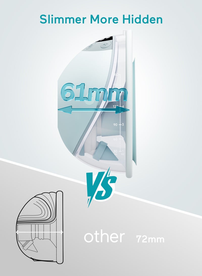 Paruu P20 Electric Hands Free Wearable Breast Pump With Strong Suction, Low Noise, 4 Modes And 12 Levels - Image 4