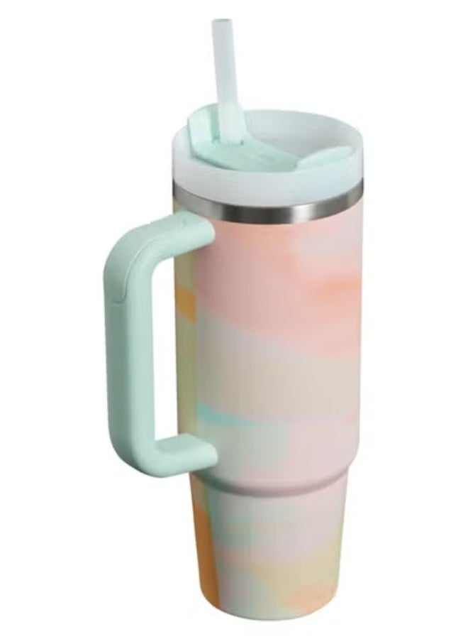 Stanley Stanley cup H2.0 Stainless Steel with Lid and Straw for Water Iced Tea,Coffee and Smoothie,Warm pink,40 oz - Image 3