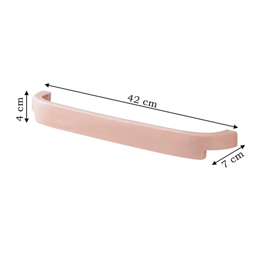 MEZON Plastic Self Adhesive Kitchen Napkin Towel Holder | Bathroom Towel Hanger |Towel Holder Rack Rail (Random Color), Multicolour - Image 2