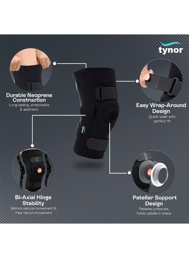 Tynor Knee Wrap Hinged (Neo), Black, Child, 1 Unit - Image 3