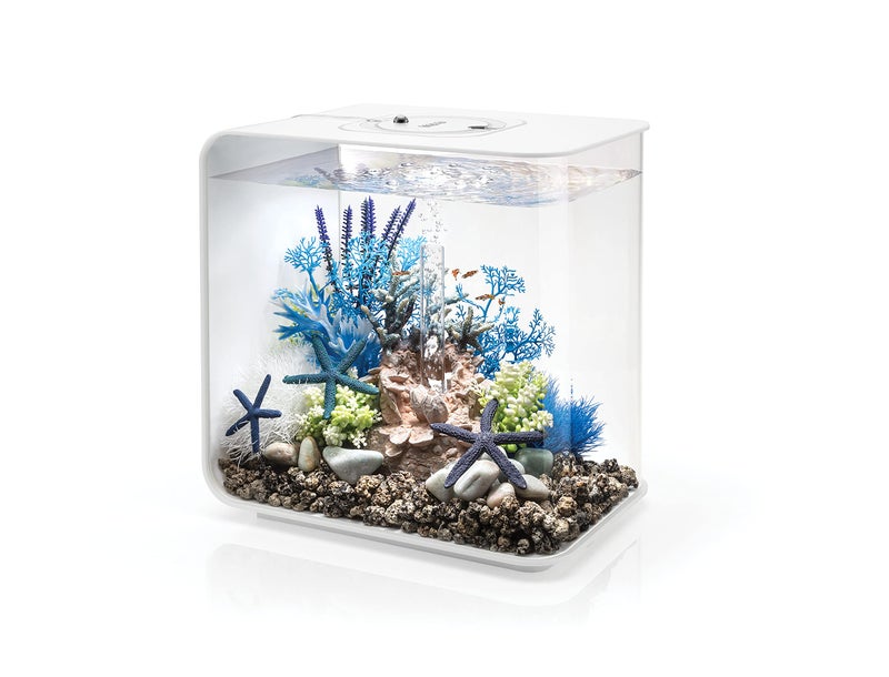 biOrb Flow 15 Acrylic 4Gallon Aquarium with MultiColor RemoteControlled LED Lights Modern Compact Tank for Tabletop or Desktop Display White - Image 2