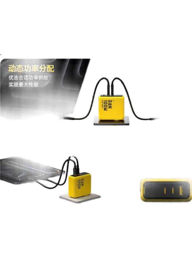 Aohi New 100W Gan Charger, Type-C Multi-Port Pd Fast Charging Adapter, Suitable For Huawei, Apple, Vivo, Xiaomi Phones And Laptops - Image 3