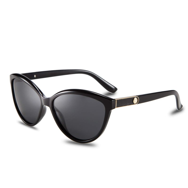 FEISEDY FEISEDY Classic Cateye Polarized Sunglasses for Women 100% UV Protection B2512  - Image 1
