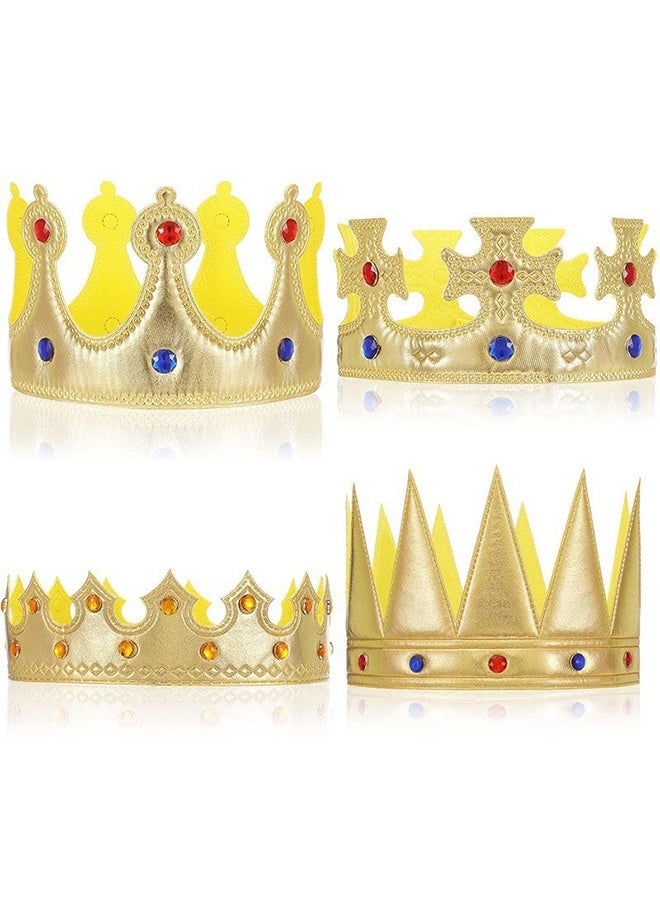 تاج الملك الذهبي الملكي، تاج عيد الميلاد الناعم، حفلات عيد الميلاد، مستلزمات الإكسسوارات، أزياء الحفلات، دعائم صور - Image 1