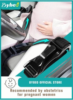 Bybeo Pregnancy Car Seat Belt Adjuster, Safety Belts Clip Buckle Seat Bump Strap for Pregnant Women Protect Unborn Baby, Prevent Compression of Abdomen, A Must Have for Maternity  - Image 1