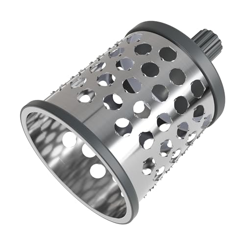 Zyliss Rotary Cheese Grater, Aluminium, 3 Steel Drum Blades, Cheese, Vegetable, Chocolate, Nut, Fruit Grater with Handle, Non-Slip Suction Foot and Table Clamp, 5 Year Guarantee - Image 4