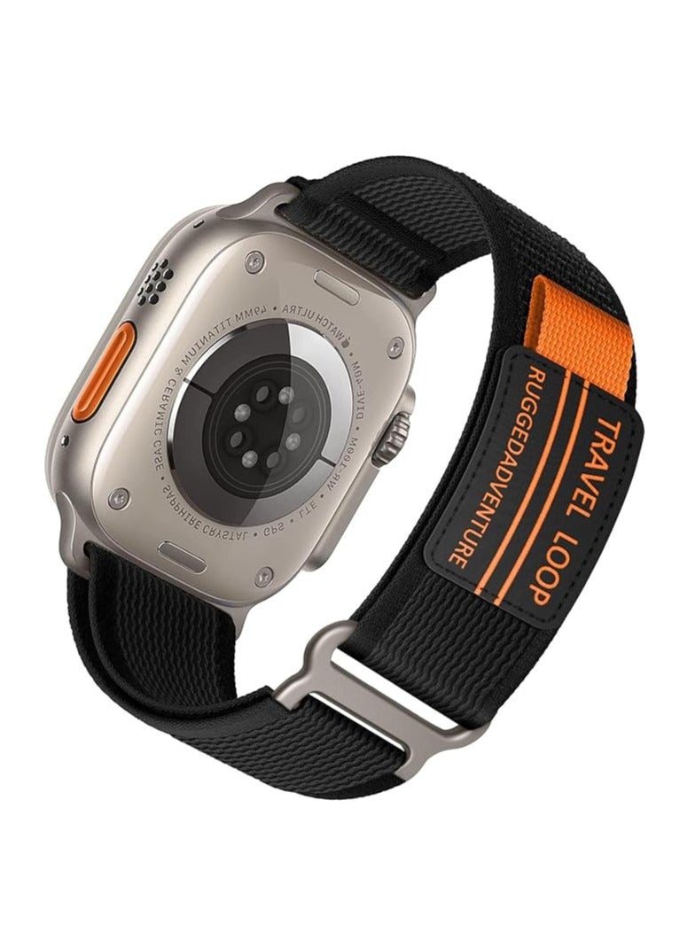 Trail Loop Strap 20MM for Apple Watch Ultra Band 49mm 45mm 44mm 42mm iWatch Ultra Band Men Women, Rugged Sport Strap Soft Nylon Wristband for iWatch Ultra 2 Bands Series 9 8 7 6 5 4 3 2 1 SE  - Image 1