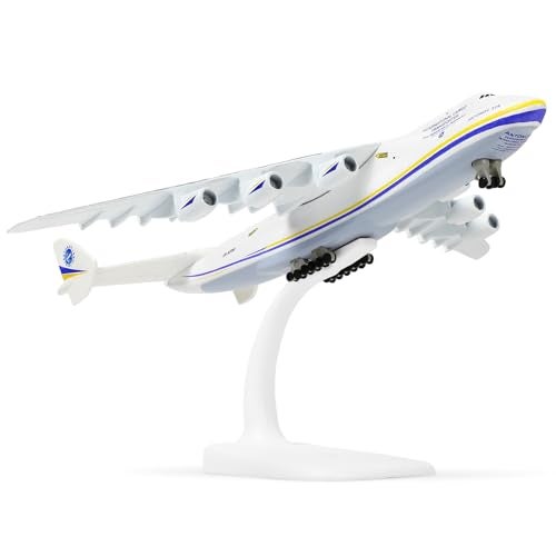 NUOTIE 1400 Scale Antonov225 Mriya Military Transport Aircraft Miniature Ukrainian Painting Metal Diecast Carrier Airplane Model with Metal Stand for Aviation Enthusiasts Adults Collection or Gift - Image 1