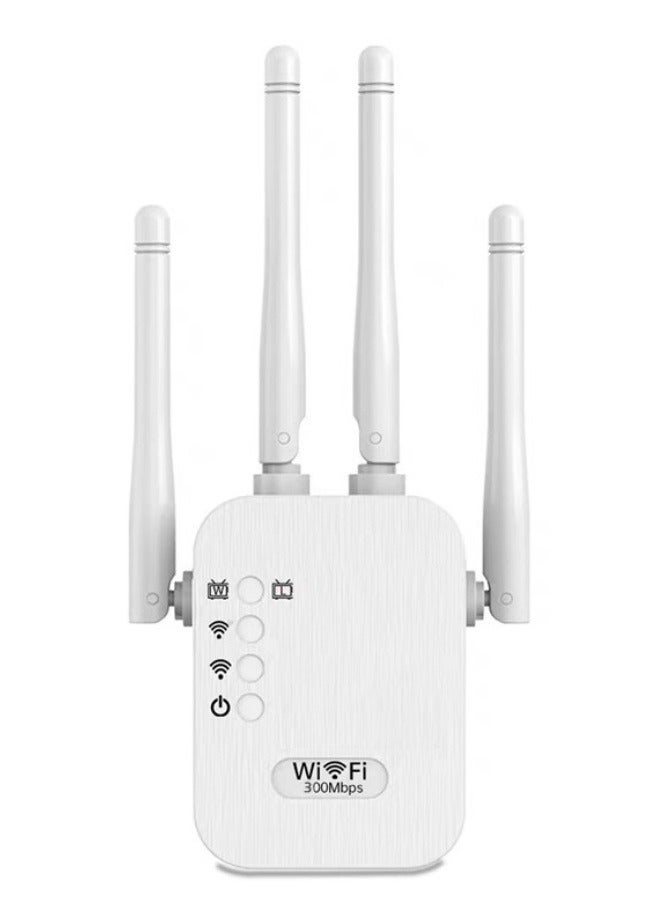Beauenty 300Mbps WiFi Range Extender AC WiFi Extender WiFi Booster WiFi Repeater with 4 External Antennas, WiFi Signal Amplifier Single Band 2.4GHz - Image 4