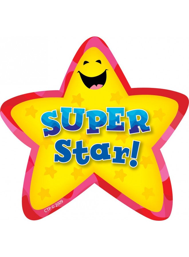 Creative Teaching Press CTP Super Star Adhesive Award Badges, Student Awards, Set of 36, 3.25 x 3.25 Each (Creative Teaching Press 1070)  - Image 1
