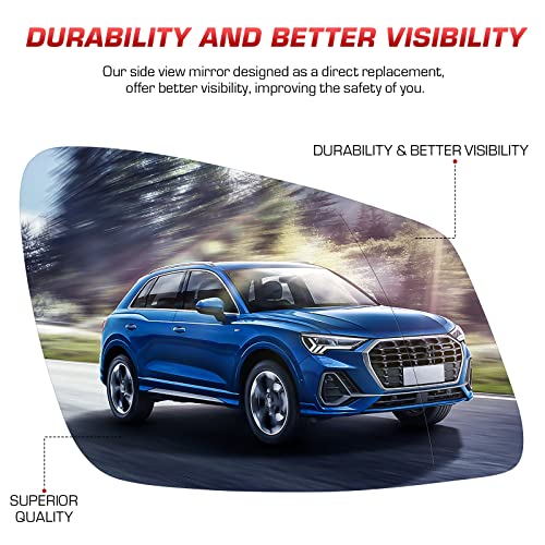 ISEYEC Right Passenger Side View Heated Mirror Glass for BMW M2-M6 Series, for BMW 228i 320i 328i 330i 335i 428i 430i 435i 440i 535i 640i F20 F22 F30 F32 F34 F36 F80 2009-2019 - Image 2
