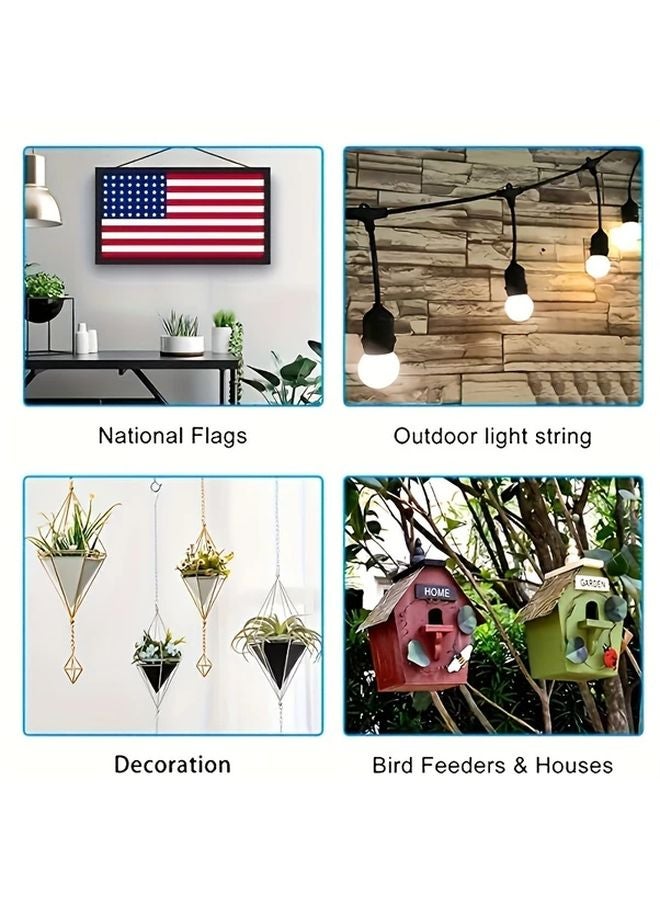 20 Pack Silver Metal Q Hooks With Safety Closure And Installation Tool For Home Garden - Image 5