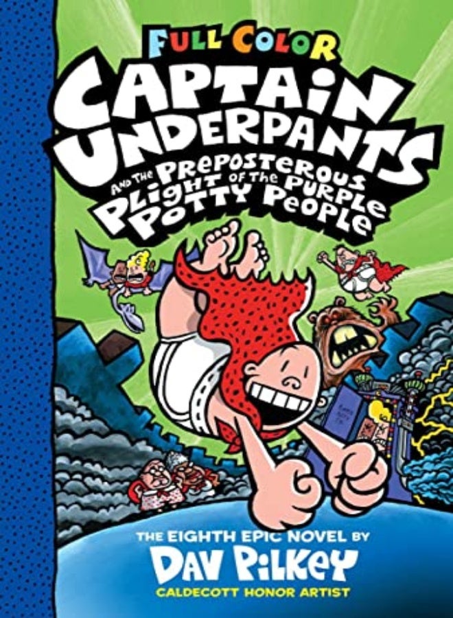 Captain Underpants And The Preposterous Plight Of The Purple Potty People Color Edition Captain Un by Dav Pilkey Hardcover 