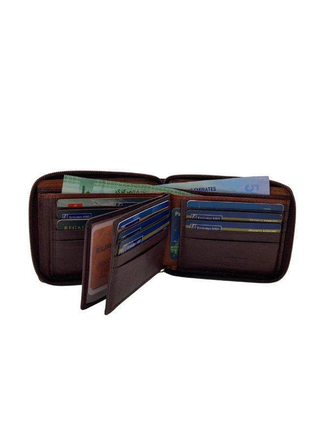 LAVERI LEATHER Full Zip leather men's Wallet - Image 5