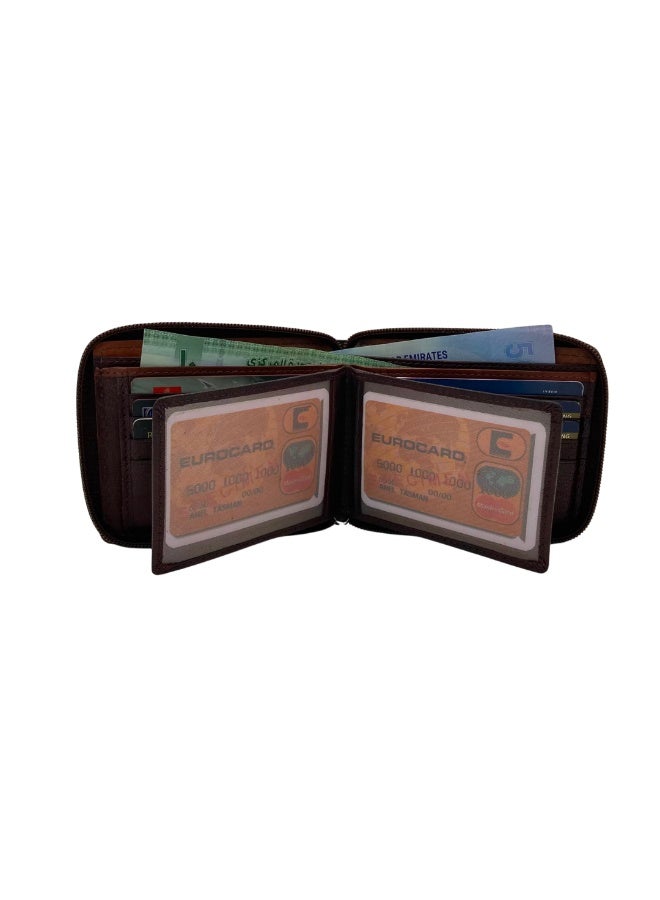 LAVERI LEATHER Full Zip leather men's Wallet - Image 4