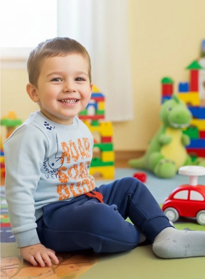 Elsayaad Baby Boys Cotton Pajama Set - Cute Dino Design - Image 2