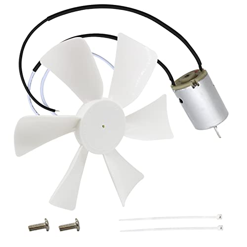 LiuTaoWMX 6’’ RV Vent Fan Motor & Fan Blade Replacement, 12V D-Shaft RV Vent Motor Compatible with Heng's, Elixir, Jensen, Jayco,Toyota Dolphin RV - Image 1