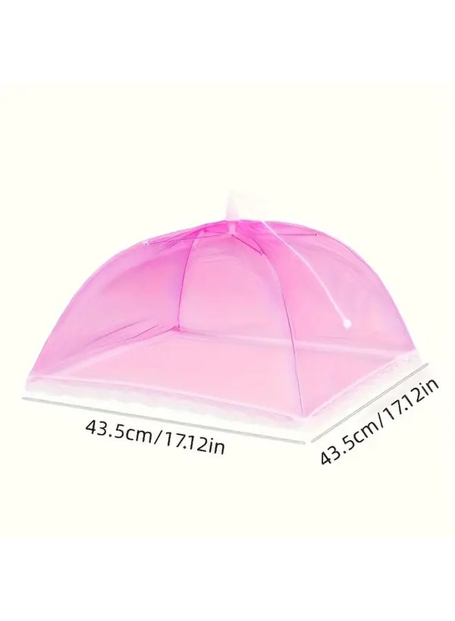 6pcs Pop Up Umbrella Screen Tent Dome Cover Fine Mesh Outdoor Camping Picnic BBQ - Image 3