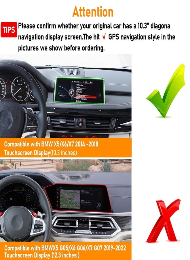 APESER Compatible with BMW X5 Screen Phone Mount 2014-2018/X6 2015-2019,F15/F16 Cell Phone Holder for 10.3 Inch Touch Screen,Magnetic Cell Holder Anti-Shake,Rotation Mobile Mount Cradle,Black - Image 3